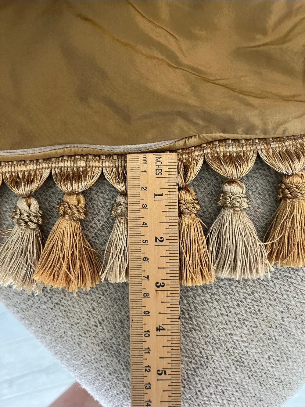 Large handcrafted  square floral embroidered oversize pillow sham   Thick tassel